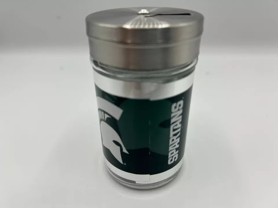 Siskiyou Gifts Michigan State Spartans Glass Tailgater Seasoning Shaker, NCAA Licensed