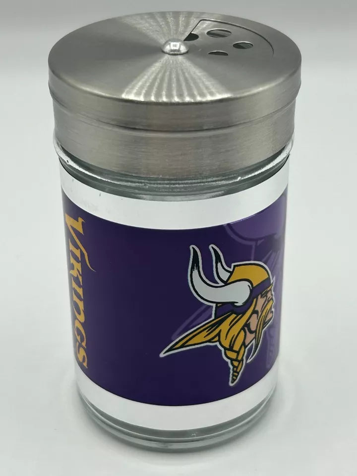 Siskiyou Gifts Minnesota Vikings Glass Tailgater Seasoning Shaker, NFL Licensed