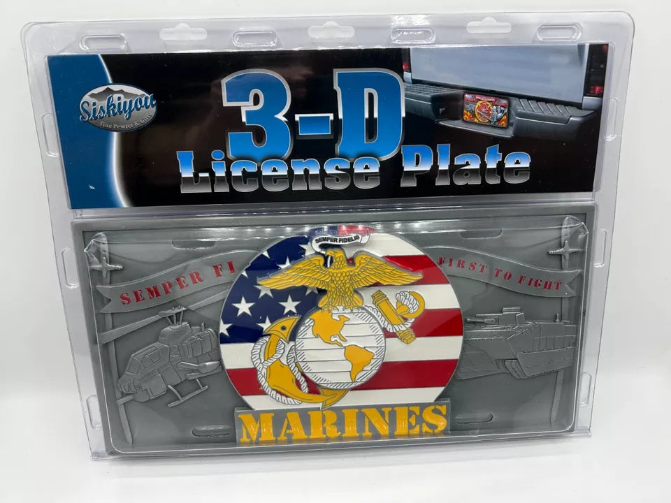 Siskiyou Gifts Marines Semper Fi 3D Collector's License Plate