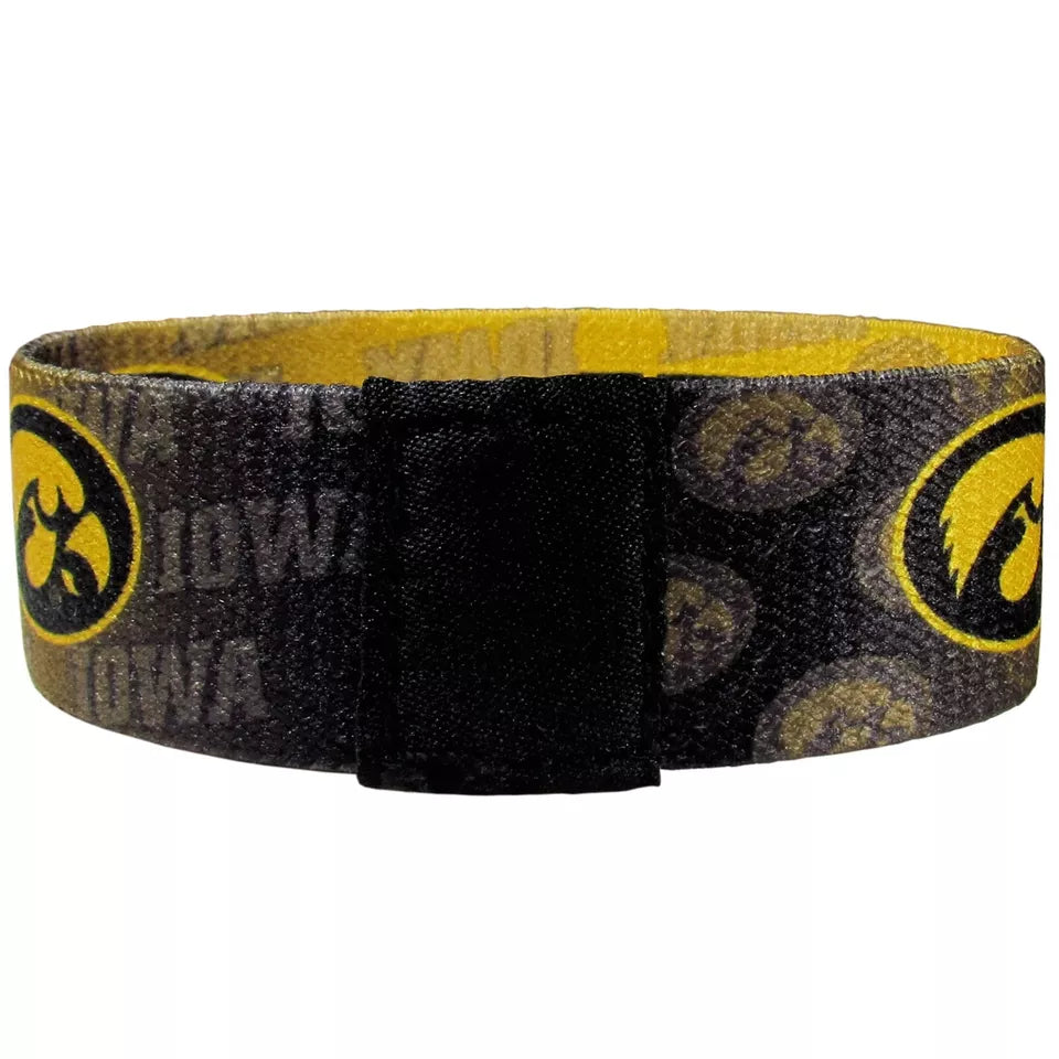 Siskiyou Gifts Iowa Hawkeyes Stretch Bracelet, NCAA Licensed