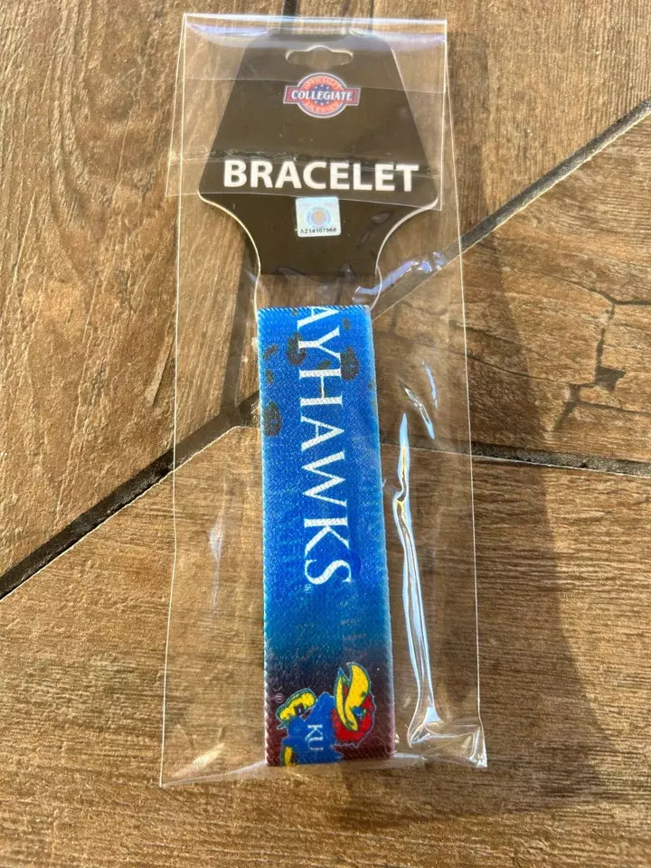 Siskiyou Gifts Kansas Jayhawks Stretch Bracelet, NCAA Licensed