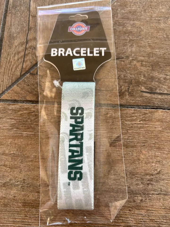 Siskiyou Gifts Michigan State Spartans Stretch Bracelet, NCAA Licensed