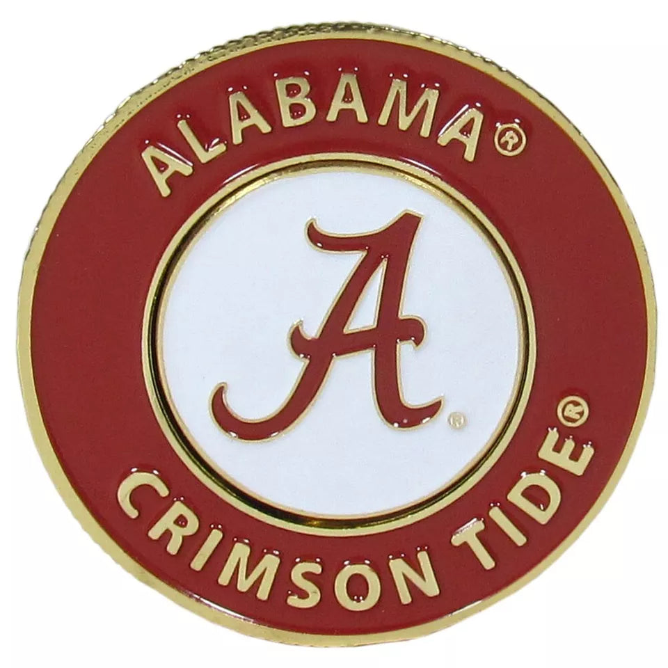 Siskiyou Gifts Alabama Crimson Tide 1.75" Diameter Team Logo Coin Golf Ball Marker NCAA License