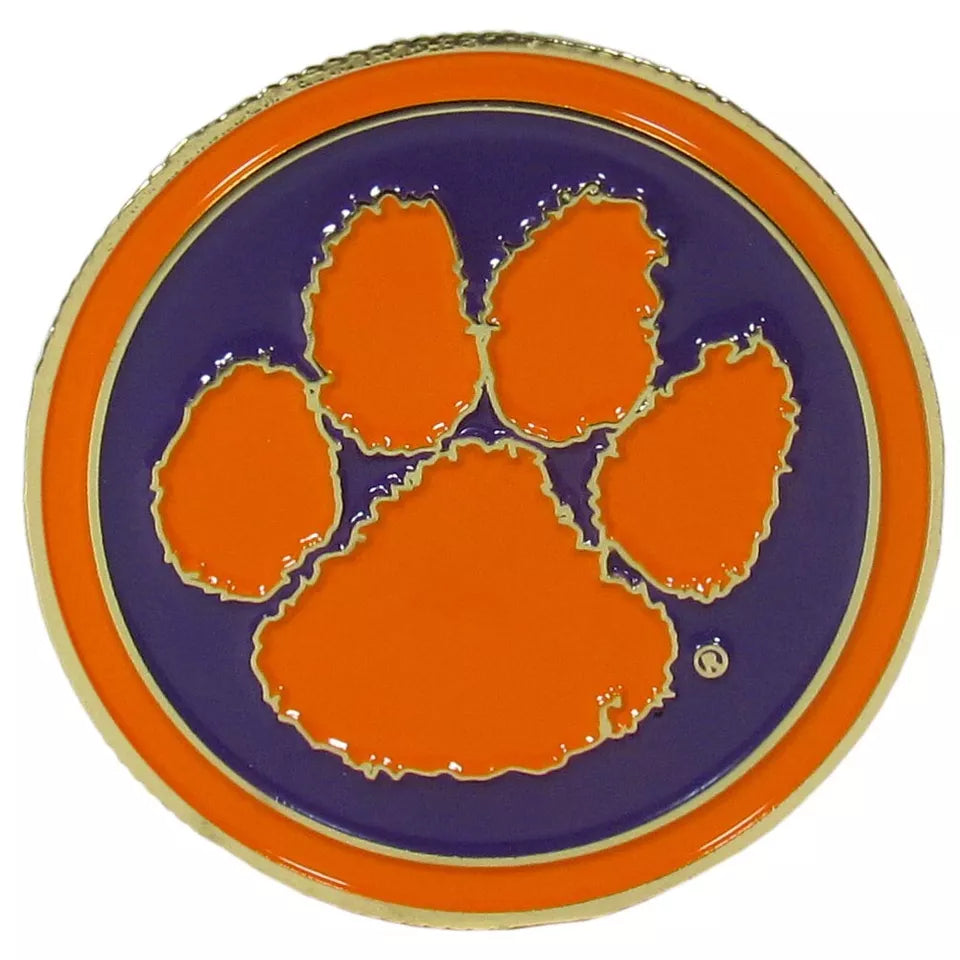 Siskiyou Gifts Clemson Tigers 1.75" Diameter Team Logo Coin Golf Ball Marker, NCAA Licensed