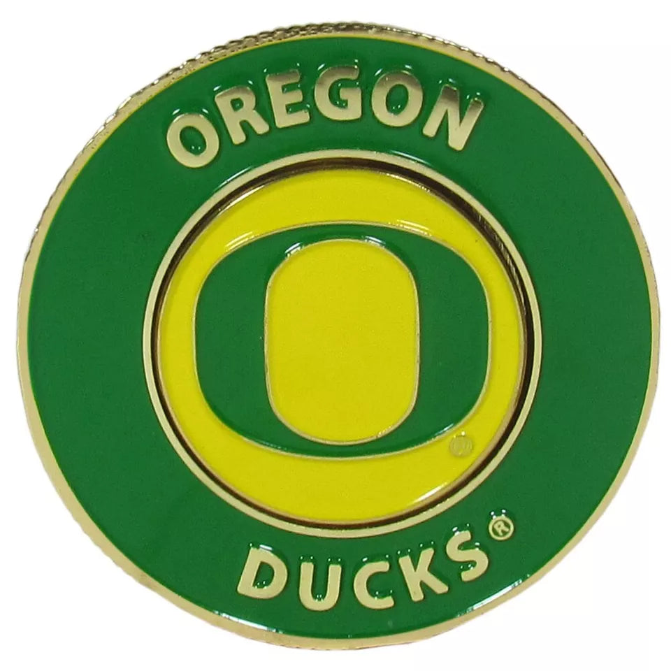 Siskiyou Gifts Oregon Ducks 1.75" Diameter Team Logo Coin Golf Ball Marker, NCAA Licensed