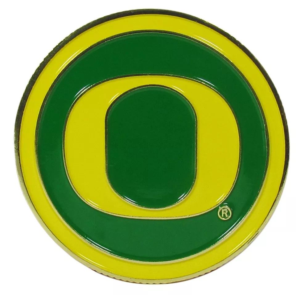 Siskiyou Gifts Oregon Ducks 1.75" Diameter Team Logo Coin Golf Ball Marker, NCAA Licensed