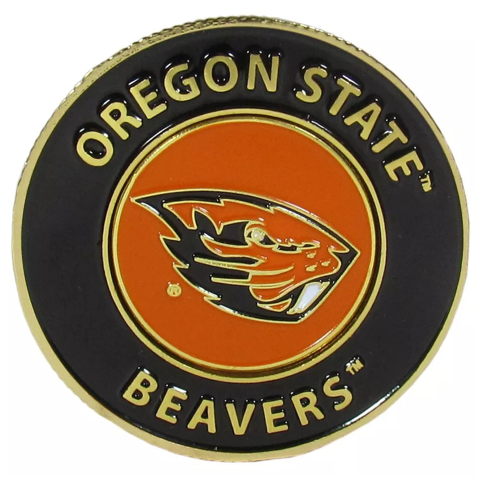 Siskiyou Gifts Oregon State Beavers 1.75" Diameter Team Logo Coin Golf Ball Marker, NCAA License