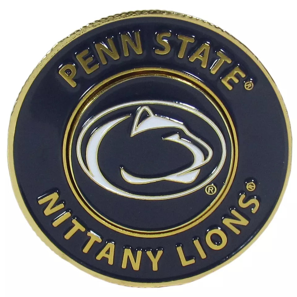 Siskiyou Gifts Penn State Nittany Lions 1.75" Diameter Team Logo Coin Golf Ball Marker, NCAA Licensed