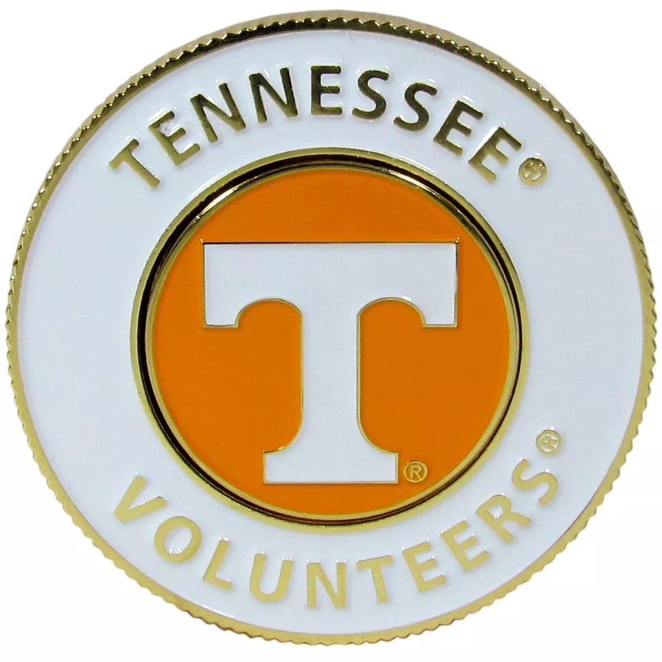 Siskiyou Gifts Tennessee Volunteers 1.75" Diameter Team Logo Coin Golf Ball Marker, NCAA License