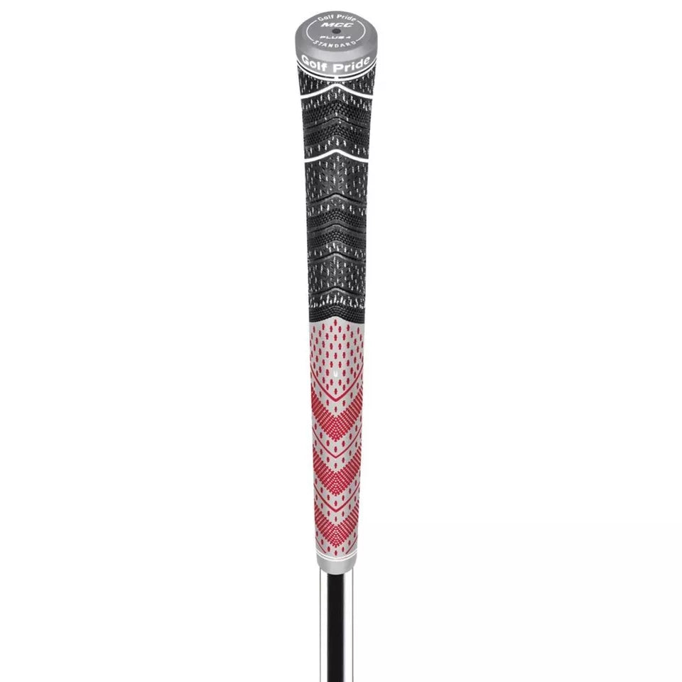 Golf Pride Authentic MCC Plus4 Standard Swing Club Grip Gray/Red
