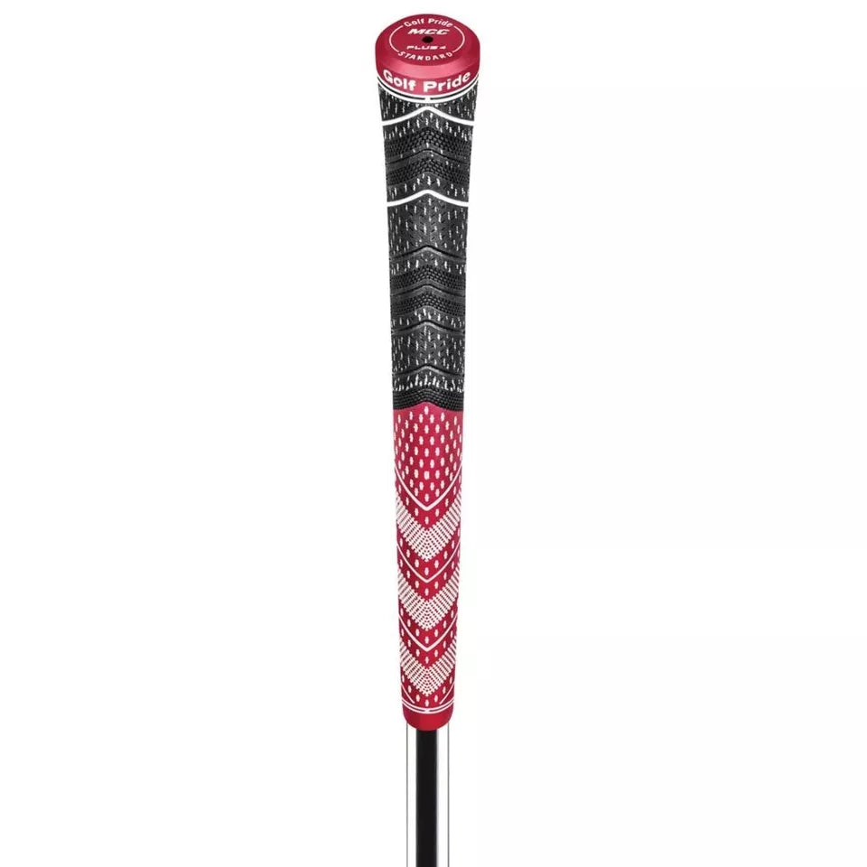 Golf Pride Authentic MCC Plus4 Standard Swing Club Grip Dark Red/White