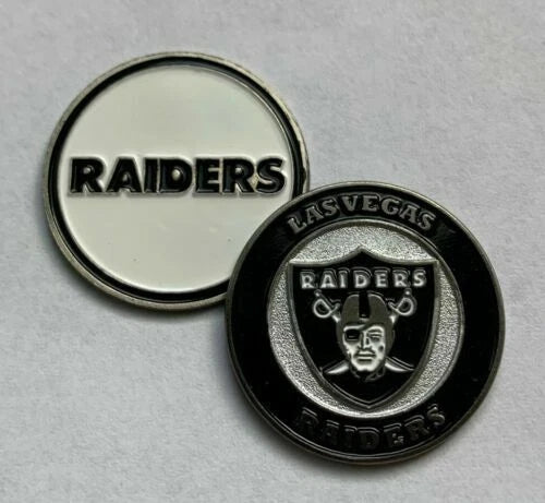 Las Vegas Raiders 1" Diameter Magnetic Golf Ball Marker