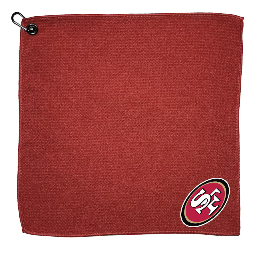 Team Golf USA San Francisco 49ers Microfiber Golf Towel 15"X15" NFL Licensed