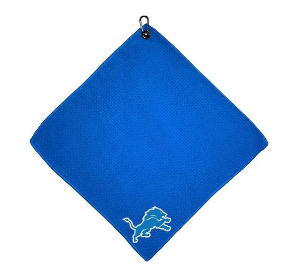 Team Golf USA Detroit Lions Microfiber Golf Towel 15"X15" NFL Licensed