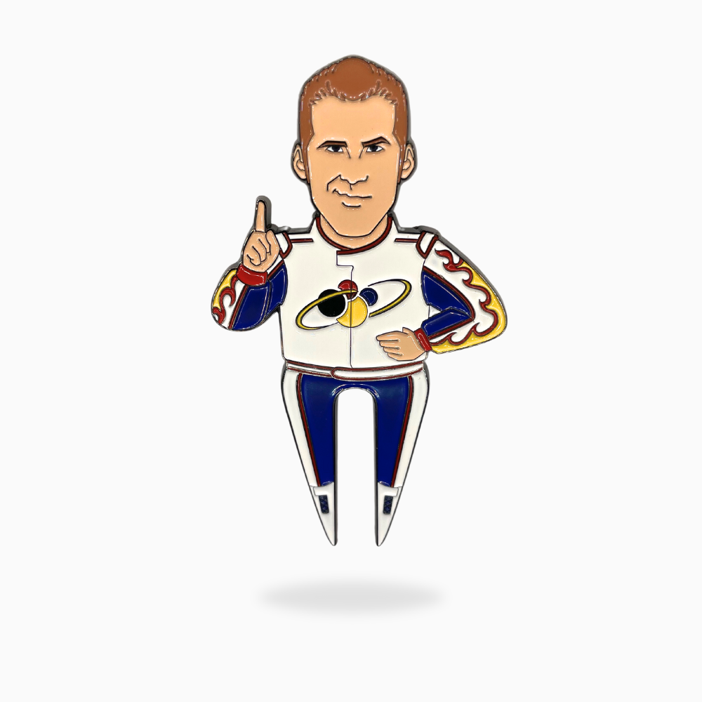 Ricky Bobby Divot Tool and Ball Marker