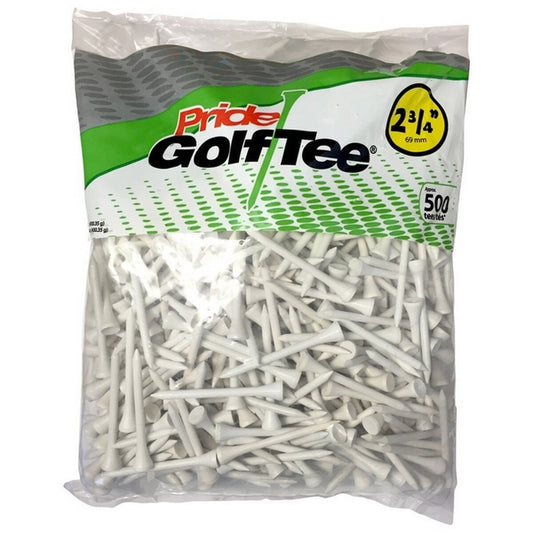 Pride Sports Golf Tees 2 3/4" White Pack of 500 Tees