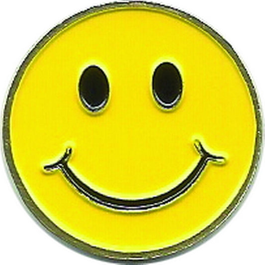 Smiley Face 1" Diameter (Non-Magnetic) Golf Ball Marker