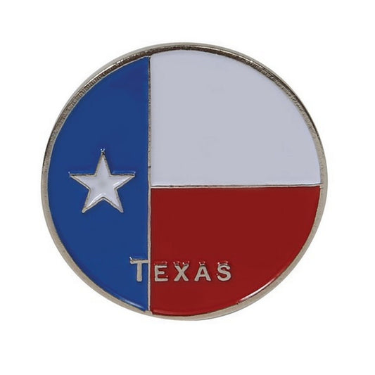 Texas State Flag 1" Diameter (Non-Magnetic) Golf Ball Marker