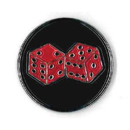 Craps Dice 1" Diameter (Non-Magnetic) Golf Ball Marker