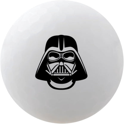 Volvik Vivid Soft 3-Piece Construction Darth Vader 6 Pack W/Ball Marker