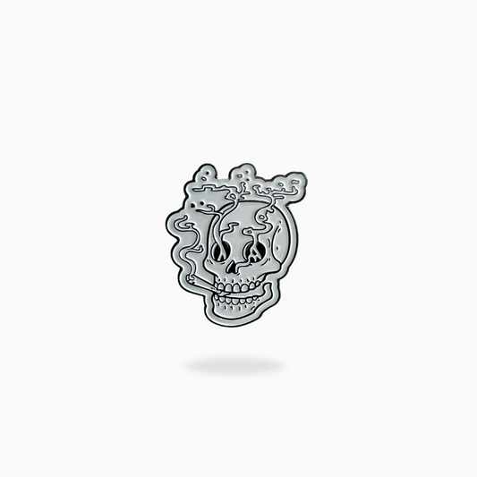 Smoking Skull Golf Ball Marker