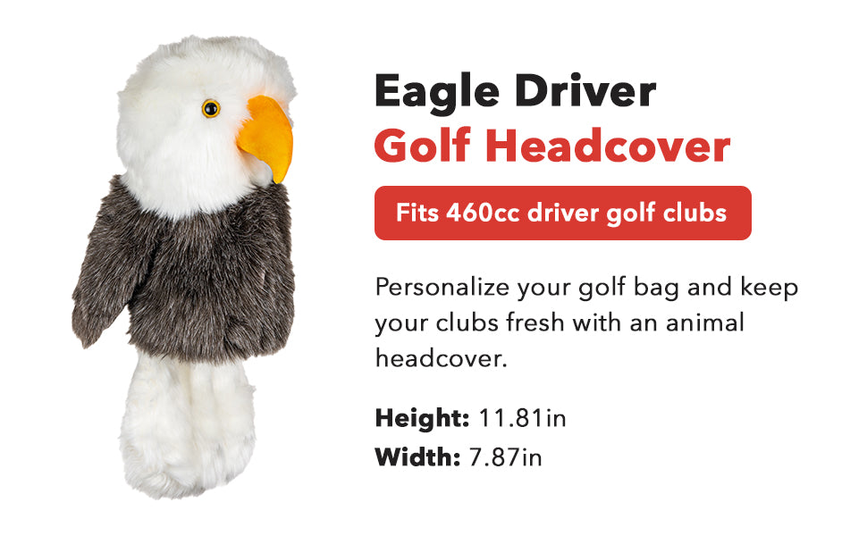 Daphne's Authentic Bald Eagle Driver Headcover