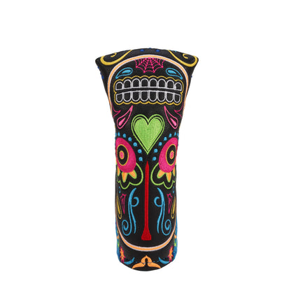 CMC Design's Day of The Dead Neon Sugar Skull Signature Blade Putter Cover