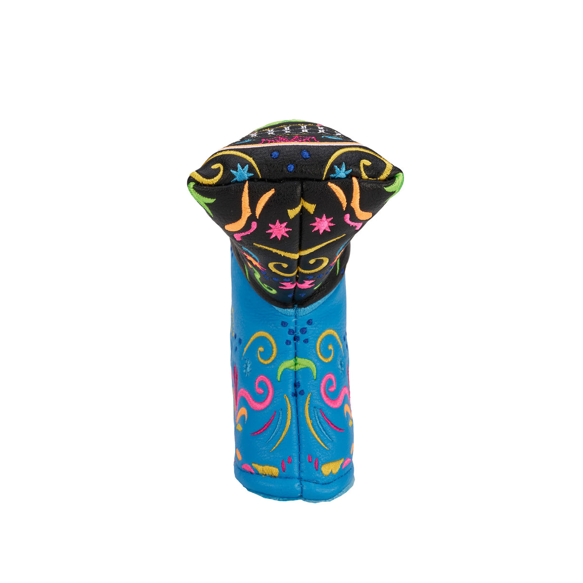 CMC Design's Day of The Dead Neon Sugar Skull Signature Blade Putter Cover