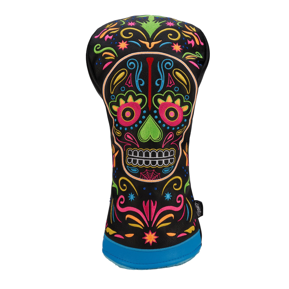 CMC Design's Day of The Dead Sugar Neon Sugar Skull Driver Head Cover
