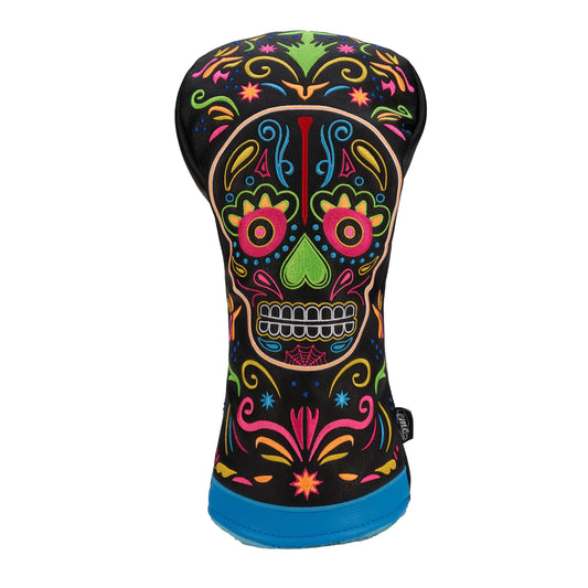 CMC Design's Day of The Dead Sugar Neon Sugar Skull Driver Head Cover