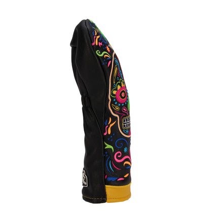 CMC Design's Day of The Dead Sugar Neon Sugar Skull Rescue/Hybrid Head Cover