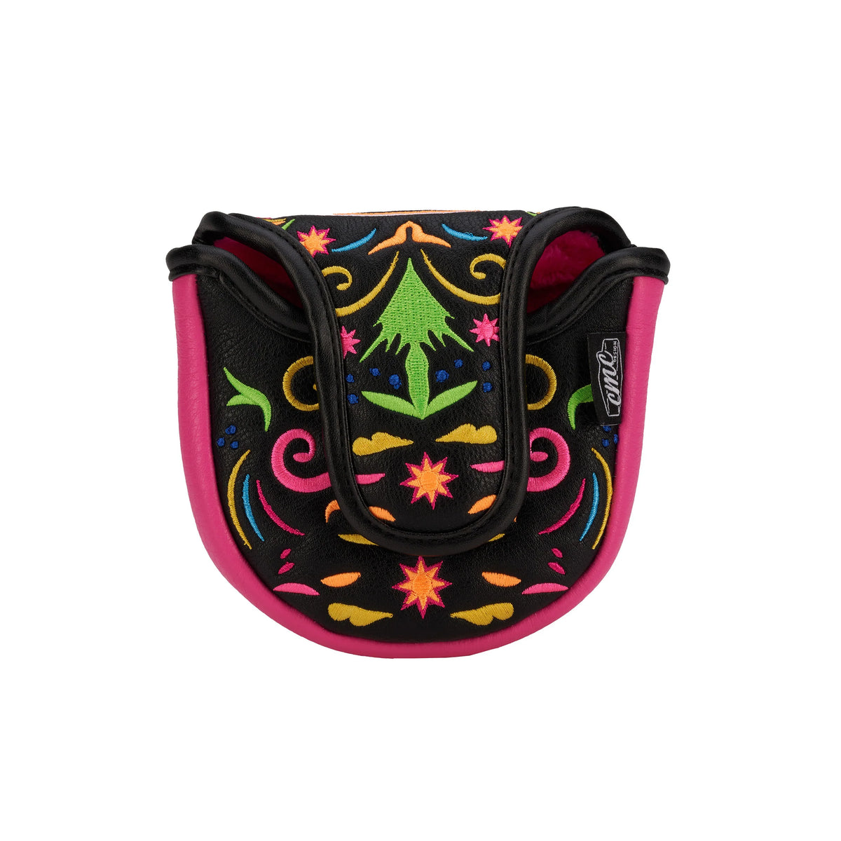 CMC Designs Day of The Dead Neon Sugar Skull Signature Mallet Putter Cover