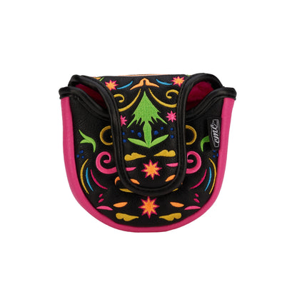 CMC Designs Day of The Dead Neon Sugar Skull Signature Mallet Putter Cover