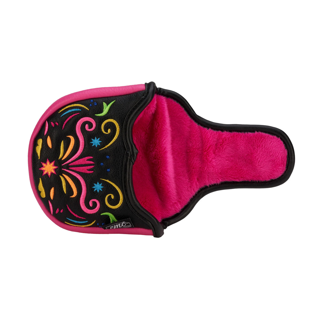 CMC Designs Day of The Dead Neon Sugar Skull Signature Mallet Putter Cover