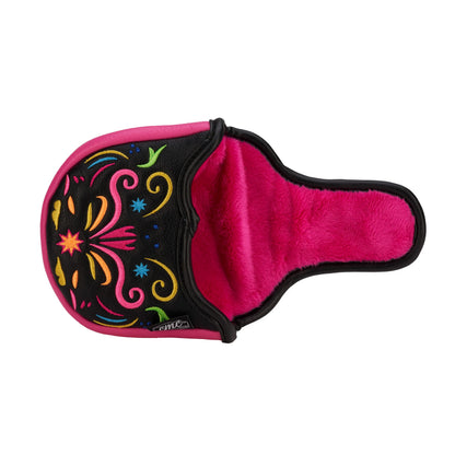 CMC Designs Day of The Dead Neon Sugar Skull Signature Mallet Putter Cover