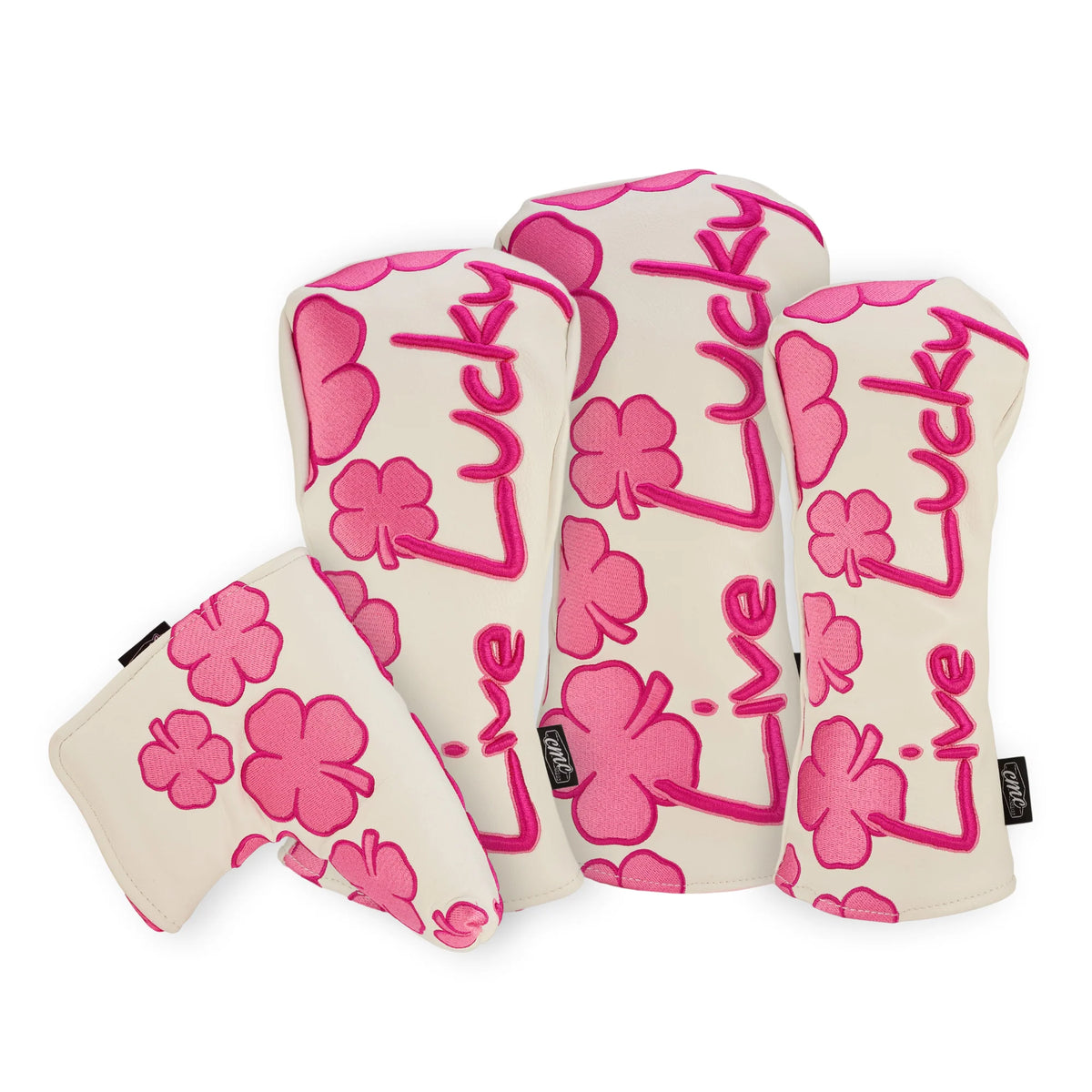 New!! CMC Design's Think Pink Breast Cancer Live Lucky Woods and Blade Putter Head Set