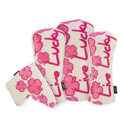 New!! CMC Design's Think Pink Breast Cancer Live Lucky Woods and Blade Putter Head Set