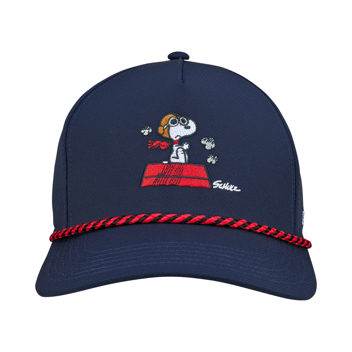 CMC Design's Peanuts "Red Baron" Navy 5 Panel Mid Rope Snoopy Hat