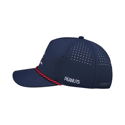 CMC Design's Peanuts "Red Baron" Navy 5 Panel Mid Rope Snoopy Hat