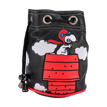 New!!! CMC Designs Snoopy Red Baron 6" X 7" Valuables Tote Pouch