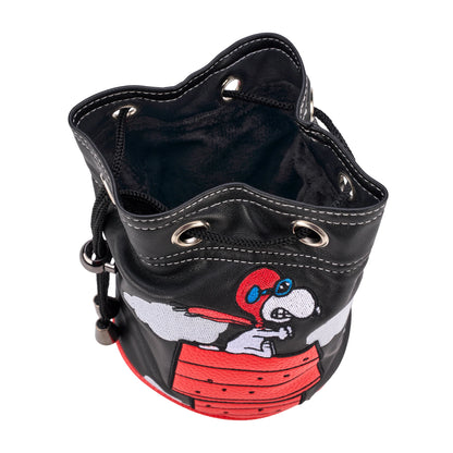 New!!! CMC Designs Snoopy Red Baron 6" X 7" Valuables Tote Pouch