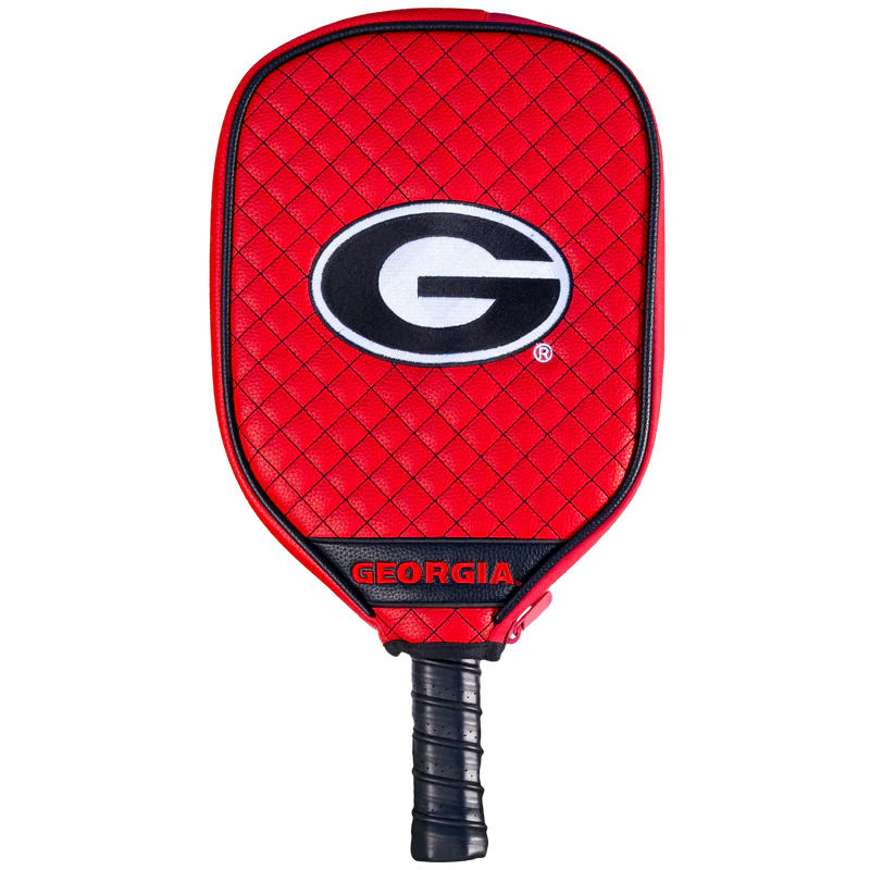 Parrot Paddles Georgia Bulldogs Quilted Pickleball Paddle Cover (Red)