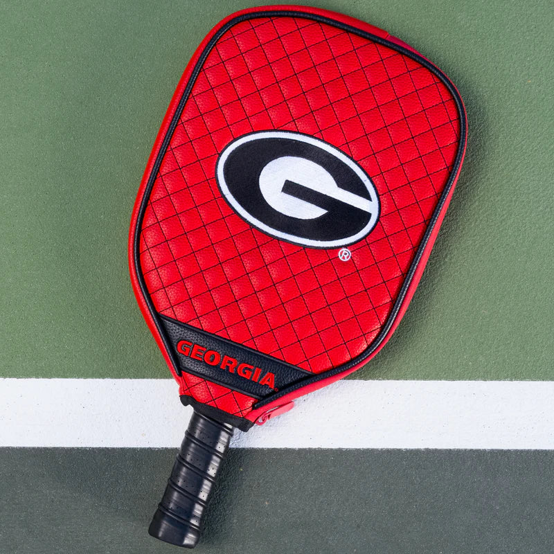 Parrot Paddles Georgia Bulldogs Quilted Pickleball Paddle Cover (Red)