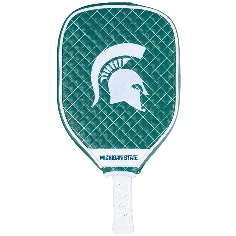 Parrot Paddles Michigan State Spartans Quilted Pickleball Paddle Cover