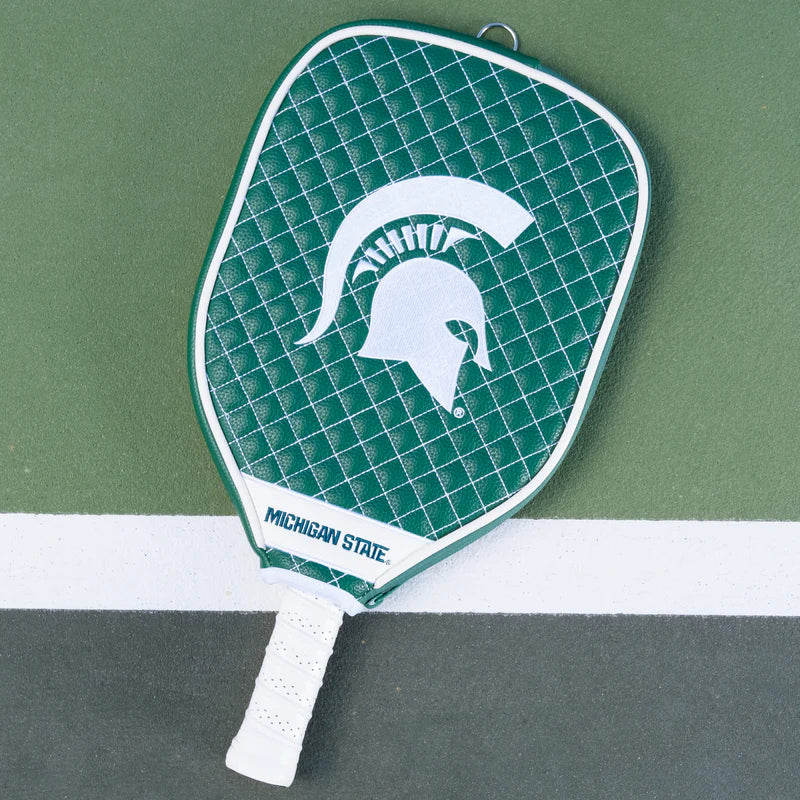 Parrot Paddles Michigan State Spartans Quilted Pickleball Paddle Cover