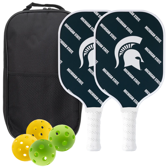 Parrot Paddles Michigan State Spartans Pickleball Paddle Set w/Case