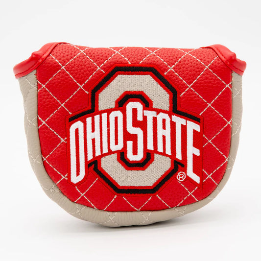 Team Golf USA (Authentic) Ohio State Buckeyes Solid Color Quilted Mallet Putter Cover NCAA Licensed