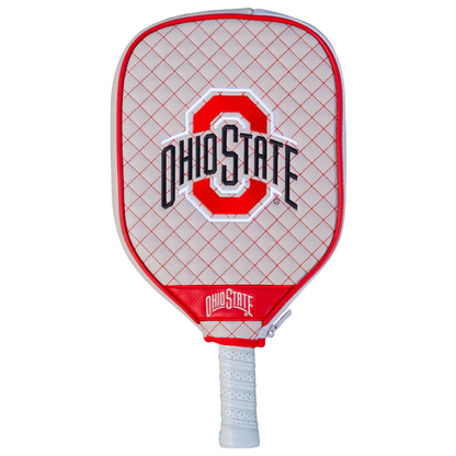 Parrot Paddles Ohio State Buckeyes Quilted Pickleball Paddle Cover (Gray)