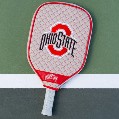 Parrot Paddles Ohio State Buckeyes Quilted Pickleball Paddle Cover (Gray)