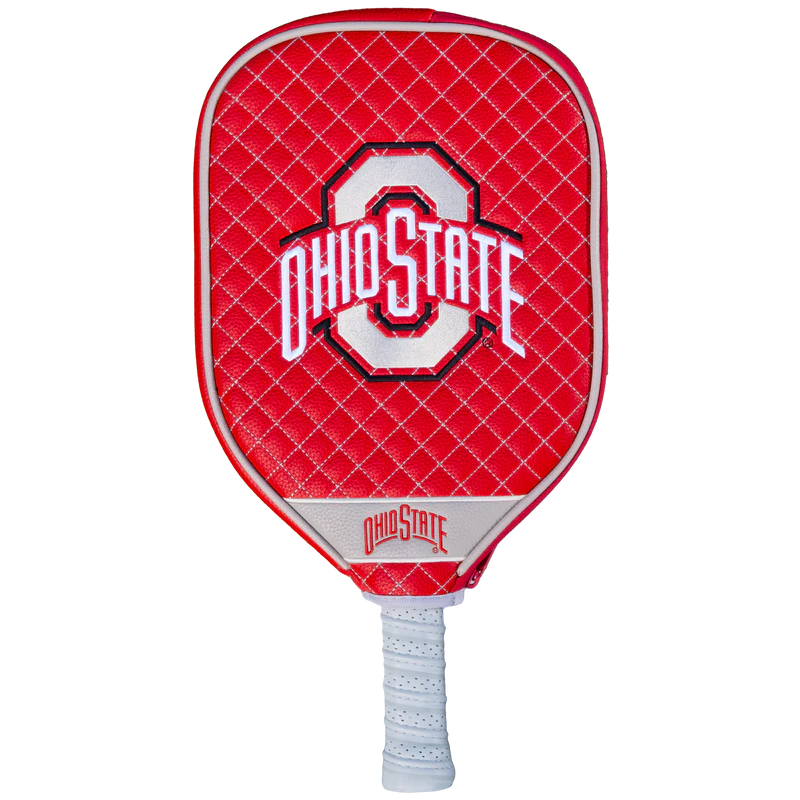 Parrot Paddles Ohio State Buckeyes Quilted Pickleball Paddle Cover (Red)